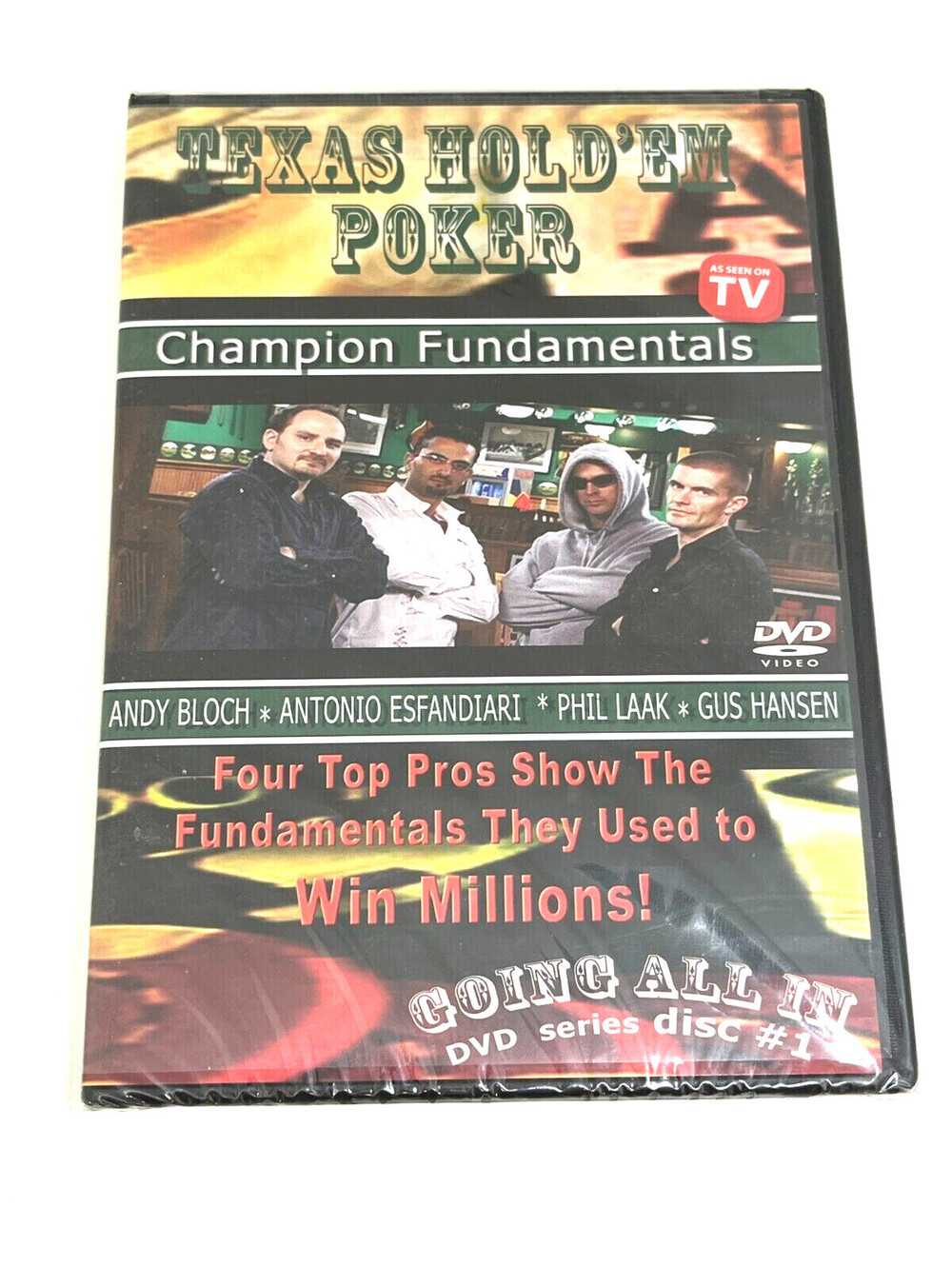 Texas Hold 'Em Poker Champion Fundamentals DVD - Brand New Sealed